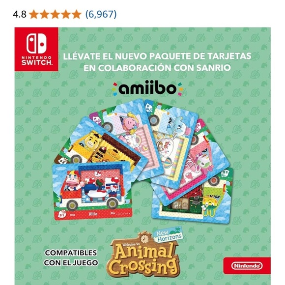 Nintendo Animal Crossing Sanrio Amiibo Card Set - Picture 3 of 3